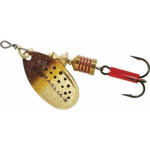 Mepps Aglia Plain Treble Spinner Brown Trout 1/6 Oz