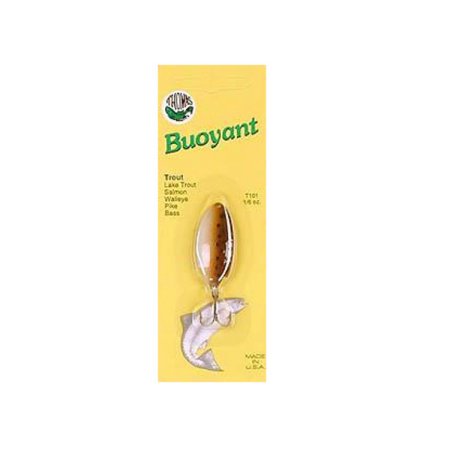 Thomas Buoyant Minnow Wobbler Spoon Freshwater Fishing Lure Brown Trout 1 1/2 1/6 Oz. Fishing Spoons