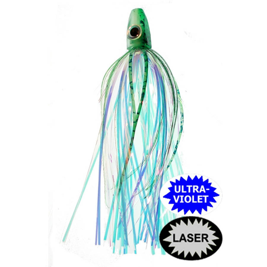 Silver Horde Ace Hi Fly - 4-1/2' - UV Green Spatter