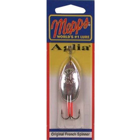 Mepps Aglia Inline Spinner 1/3 Oz Sz 4 - 1/3 Oz Silver