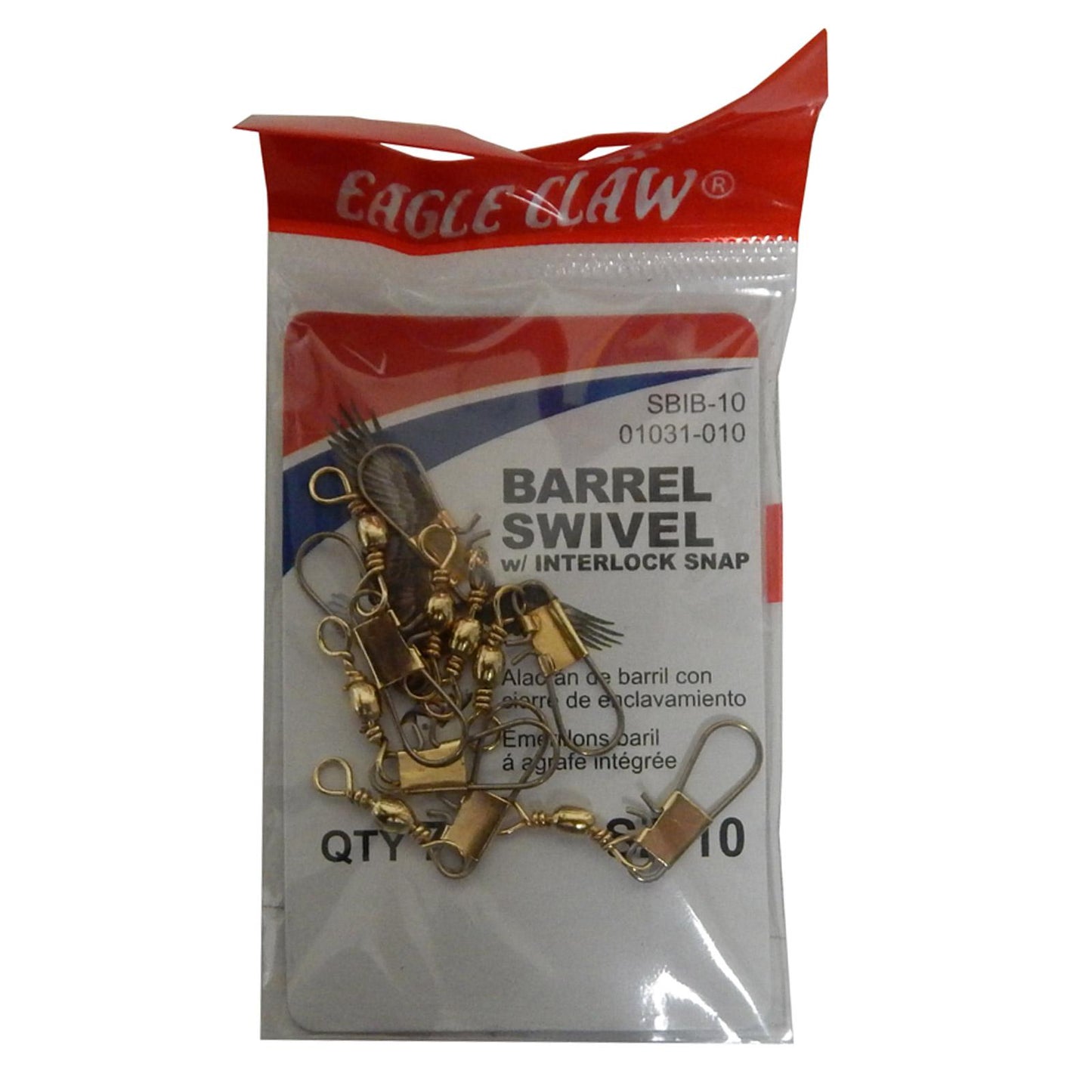 XXB Eagle Claw Barrel Swivel W/Interlock Snap