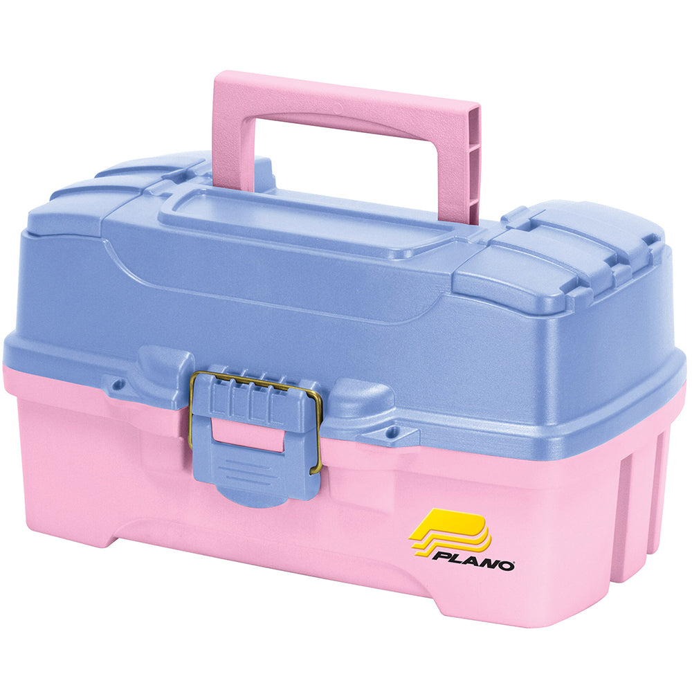 Plano 620292 Two Tray Tackle Box with Dual Top Access Periwinkle & Pink