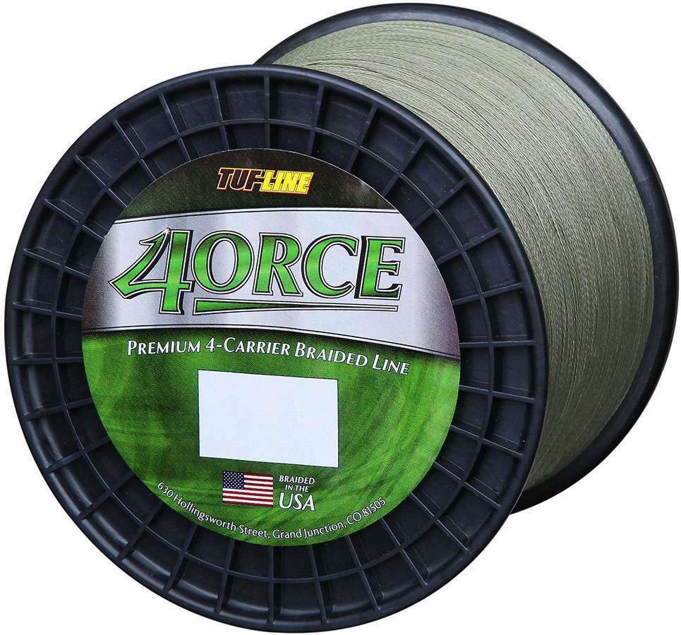 TUF-LINE 4ORCE Braid - Green - 2500 Yd. (6 Lb. - 30 Lb.) 15 Lb.