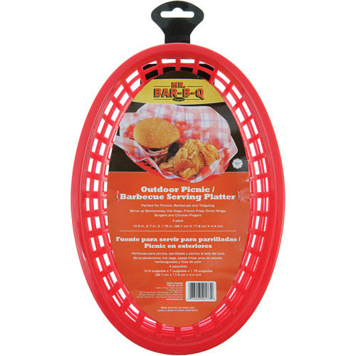Mr. Bar-B-Q Serving Utensils - Outdoor Picnic& BBQ Serving Platter Set of Four