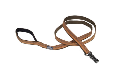 K9 Explorer Scissor Snap Reflective Dog Leash Campfire Orange 6-Ft Long 5/8-In Wide