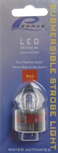 Submersible Strobe Light Water Activated Led 300Hr Red
