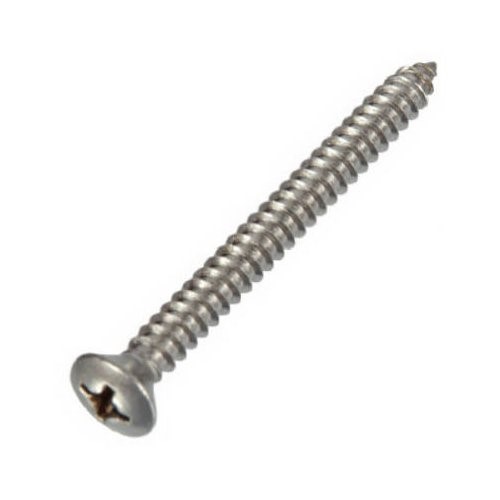 Hillman No. 14 X 2 in. L Phillips Oval Head Sheet Metal Screws 100 Pk