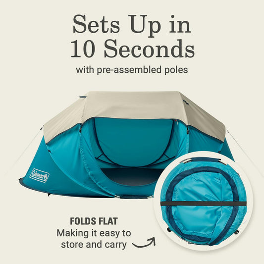 Coleman 2-Person Camp Burst Pop-Up Tent