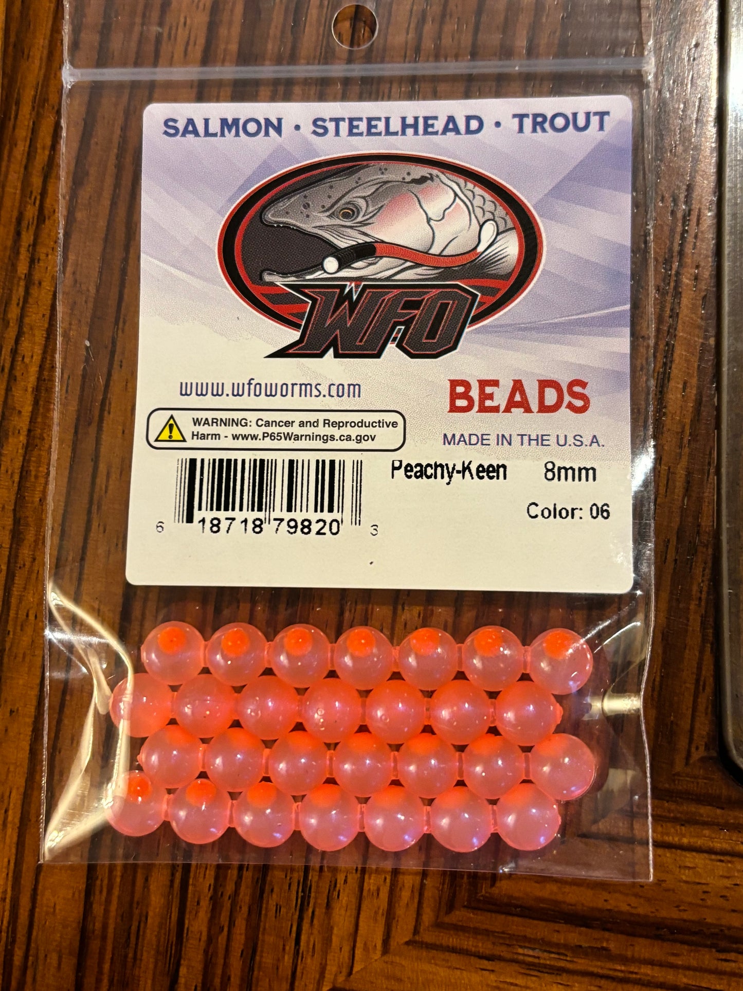 WFO Bead Peachy Keen
