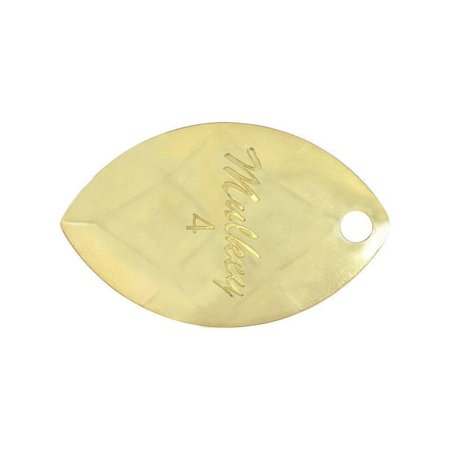 Yakima Bait Mulkey Guide Flash Spinner Blades 829991 Size 4 Brass Qty 2