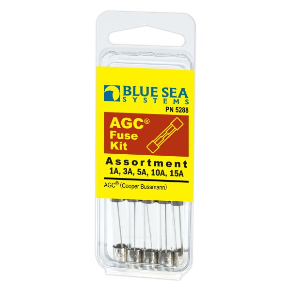 Blue Sea Systems 5288-5-Pc AGC Fuse Kit