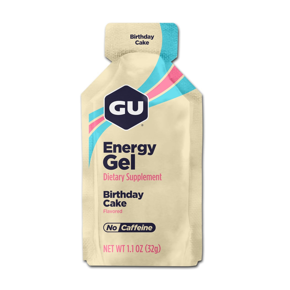 GU Energy Gel Birthday Cake, single packet