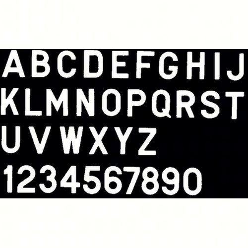 Bernard Engraving PS30WI PS30WI; Letter White 3 Inch Stick on Inii