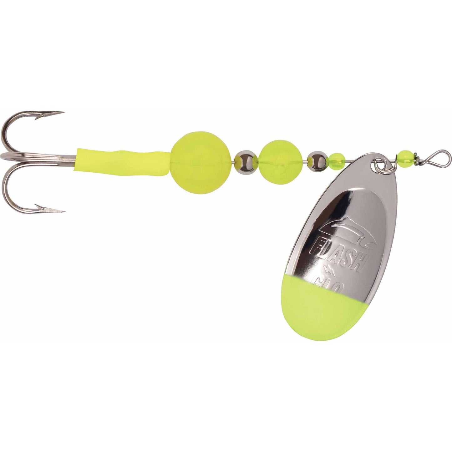 Yakima Bait Flash Glo Casting Spinner 1/2 Oz Nickel Chartreuse