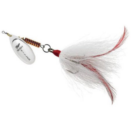 Mepps 3/4 Oz Silver White Musky Killer