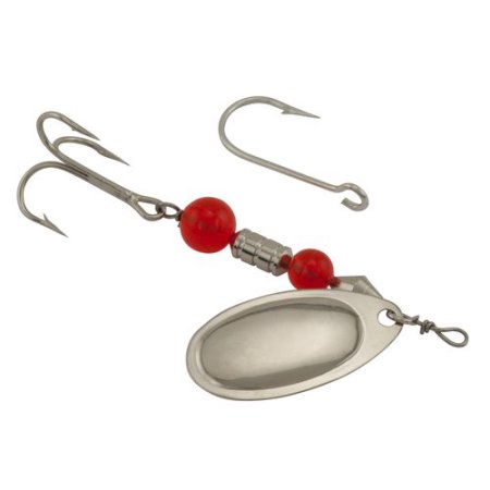 Yakima Bait Flash Glo Casting Spinner 1/4 Oz #2 Treble Nickel