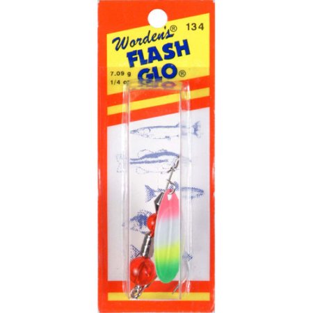 Yakima Bait Flash Glo Casting Spinner 1/4 Oz #2 Treble Rainbow