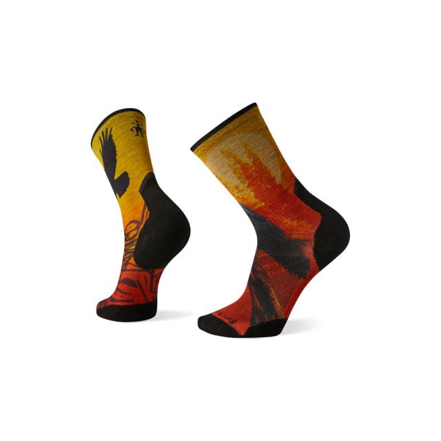 Smartwool Athlete Edition Run Raven Print Crew Socks