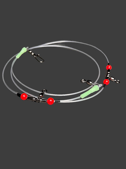 Coldwater Strong Castable Salmon Two Leader Spin glow System