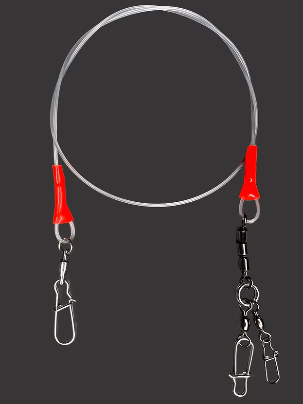 Coldwater Strong Anti Twist 30" Red Flasher Bumper Leader