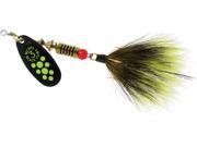 Mepps Chartreuse Dot Black Fury Fishing Lure