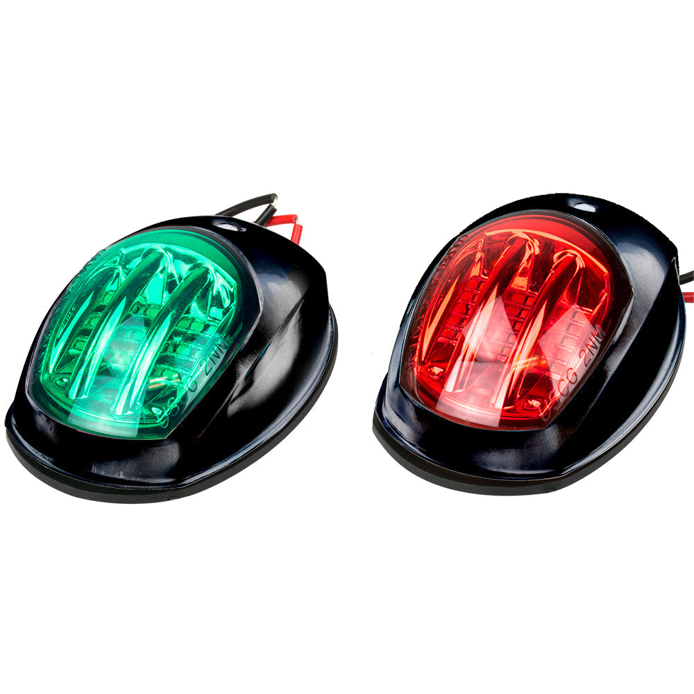 Sea-Dog Black LED Navigation Lights - Port Starboard 400073-1
