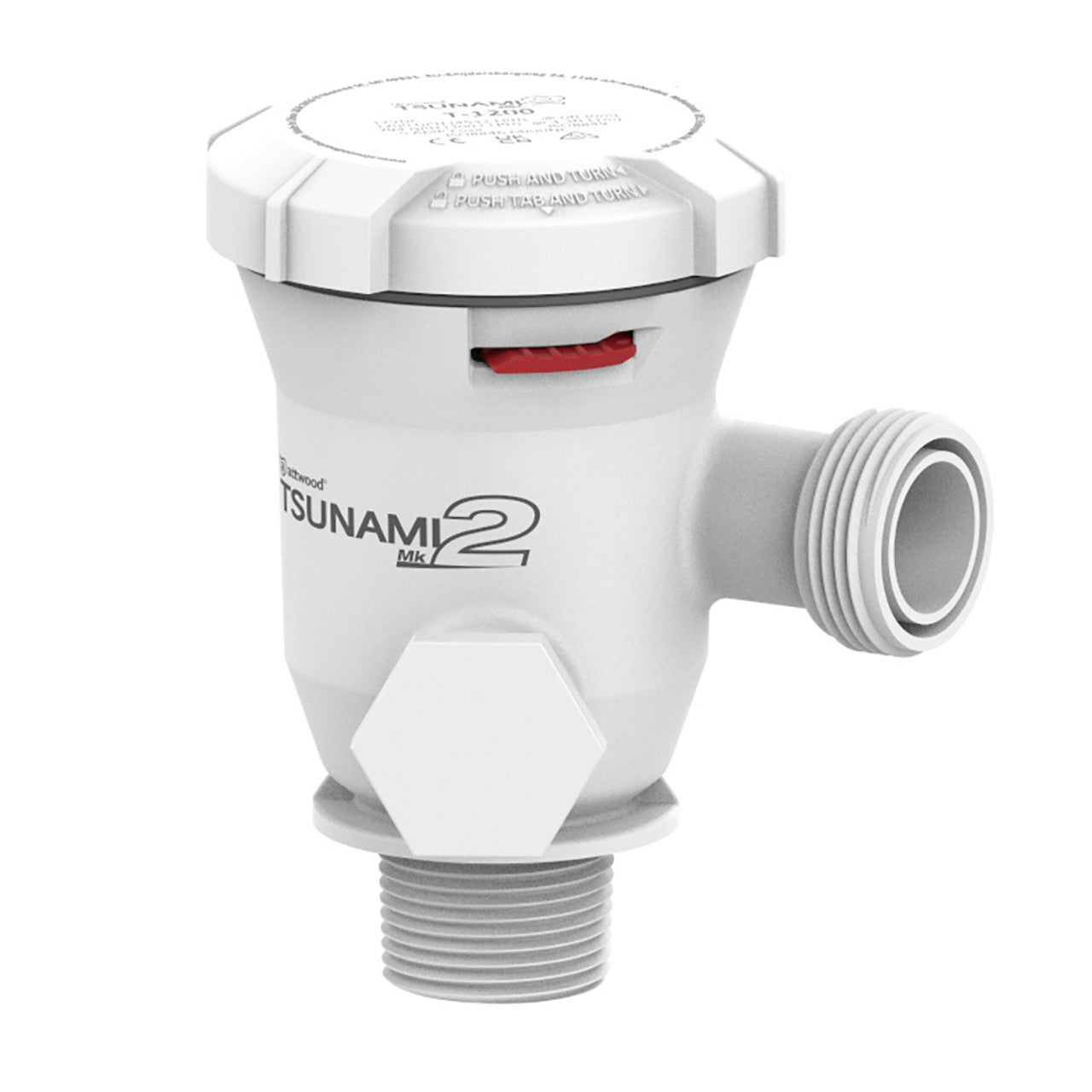 Attwood Tsunami MK2 T1200 Aerator 12V 1" NPT Inlet - 5663-4