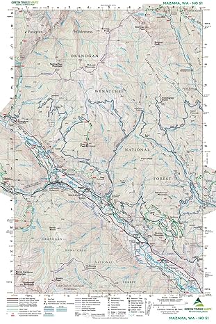 Green Trails Maps Mazama Maps (WA No. 51)