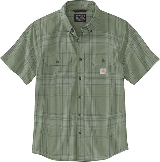 Carhartt Loose Fit Midweight Short-Sleeve Plaid Shirt Men's
