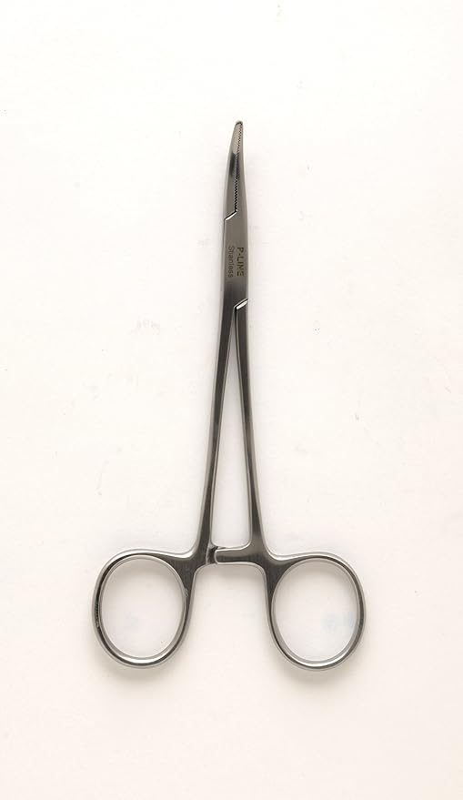 P-Line Bent Nose Stainless Steel Hemostat