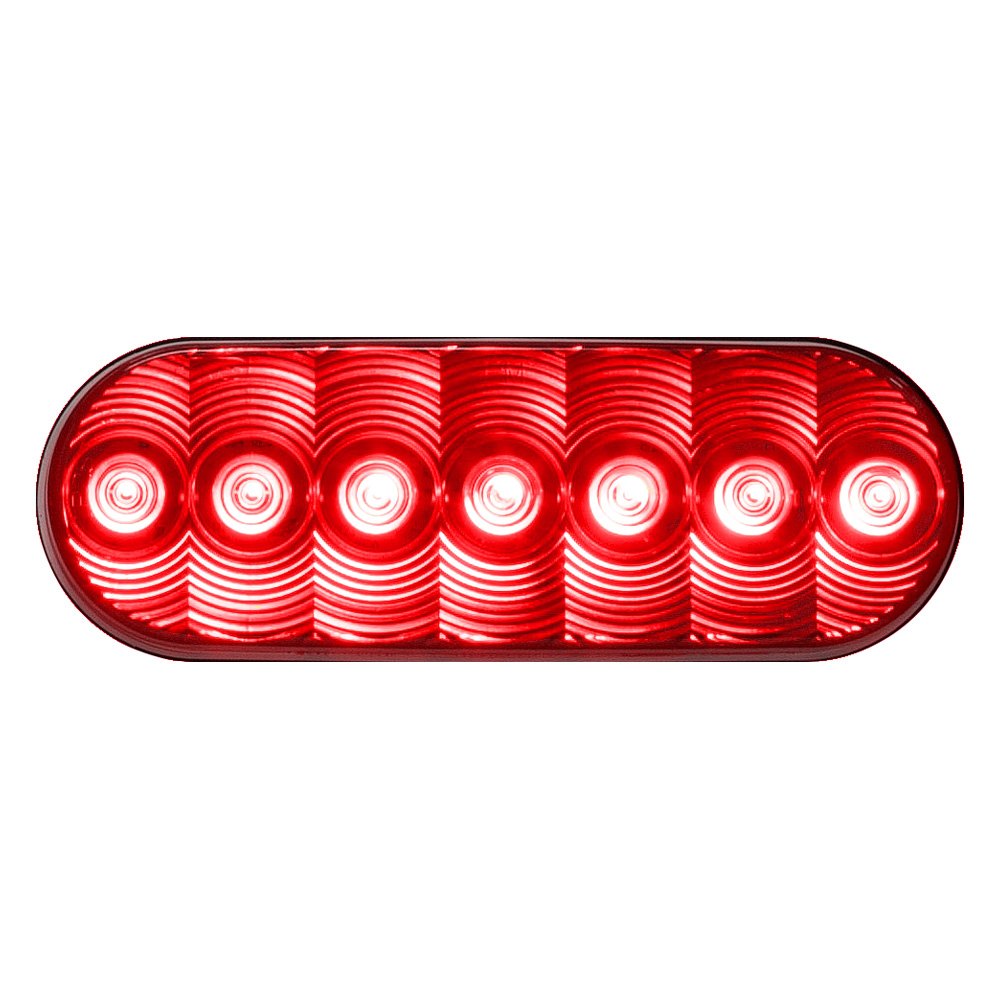 Anderson 821R7 - 821 LumenX™ 4" Oval Chrome/Red LED Tail Light