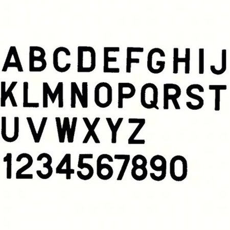 Bernard Engraving PS30BT PS30BT; Letter Black 3 Inch Stick on Inti