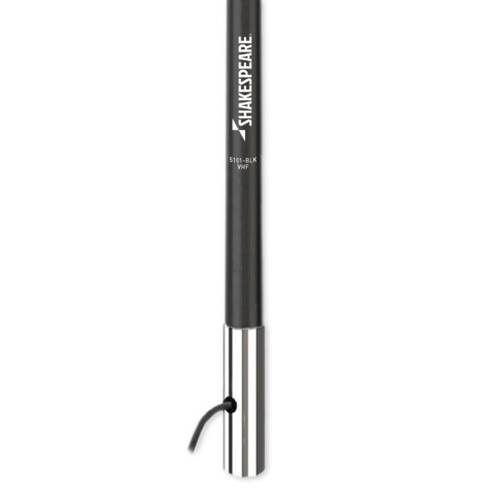 Shakespeare VHF Radio Antenna - Monopole; Ratchet Mount; 8' Height; Black - SPR5101-BLK ZZZ
