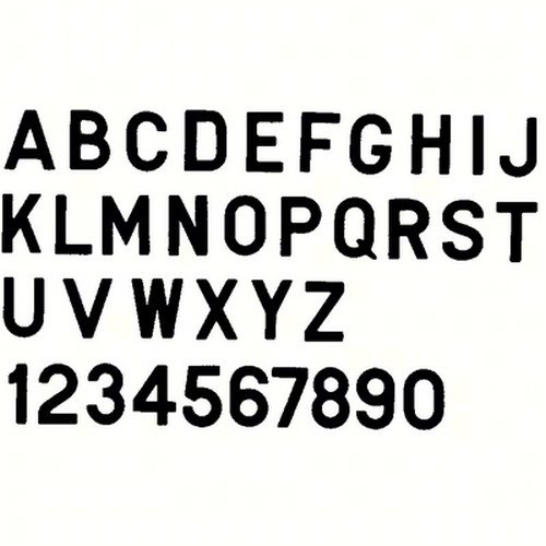 Bernard Engraving PS30BR; Letter Black 3 Inch Stick on Inri