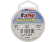 Surfstrand Bare 1X7 Stainless Steel Leader Wire 90Lb 41 Kg Test 024 in 061 Mm Dia Camo 30 Ft