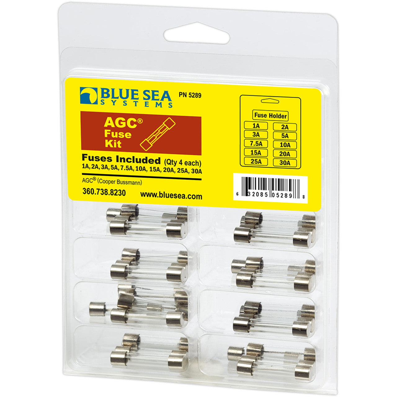 Blue Sea 5289 AGC Fuse Kit 41 Piece