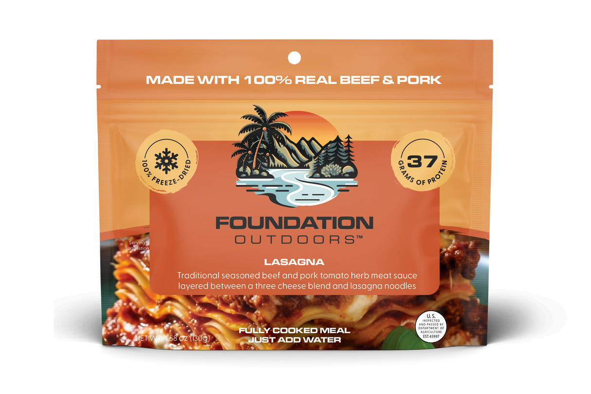 Foundation Outdoors Lasagna Meal