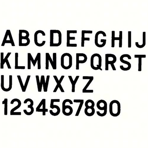 Bernard Engraving PS30BJ; Letter Black 3 Inch Stick on Inji