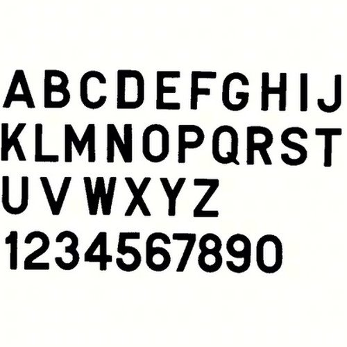 Bernard Engraving PS30BF PS30BF; Letter Black 3 Inch Stick on Infi