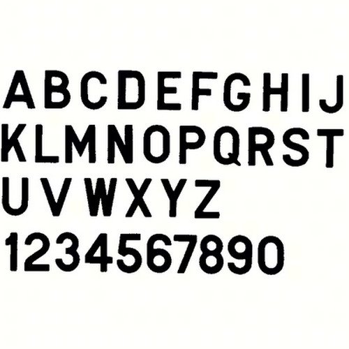 Bernard Engraving PS30B3; Letter Black 3 Inch Stick on In3I