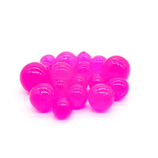 BnR Tackle Soft Beads 18mm Cerise Neutral Buoyancy 8/pack
