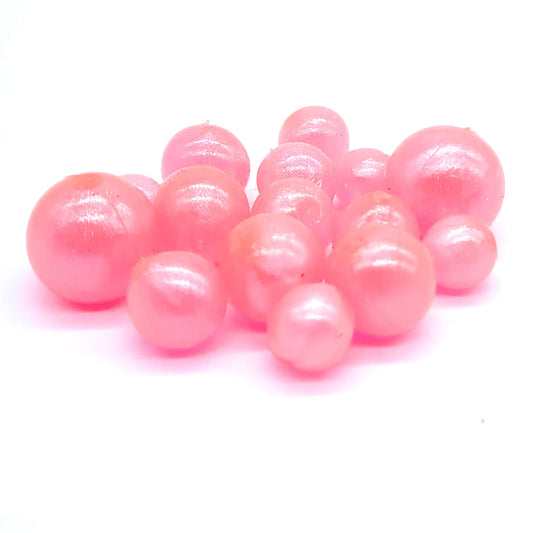 BnR Tackle Soft Beads 18mm Pearl Pink Neutral Buoyancy 8/pack
