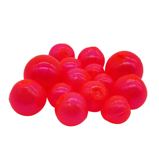 BnR Tackle Soft Beads 18mm Sweet Pink Cherry Neutral Buoyancy 8/pack