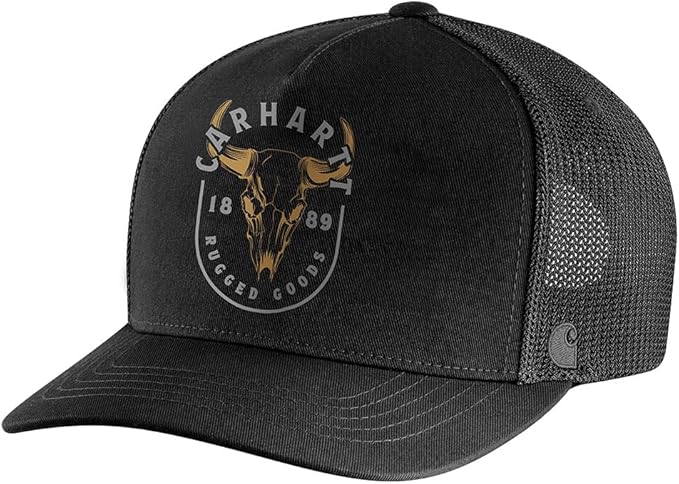 Carhartt Canvas Mesh Back Skull Graphic Cap Men's