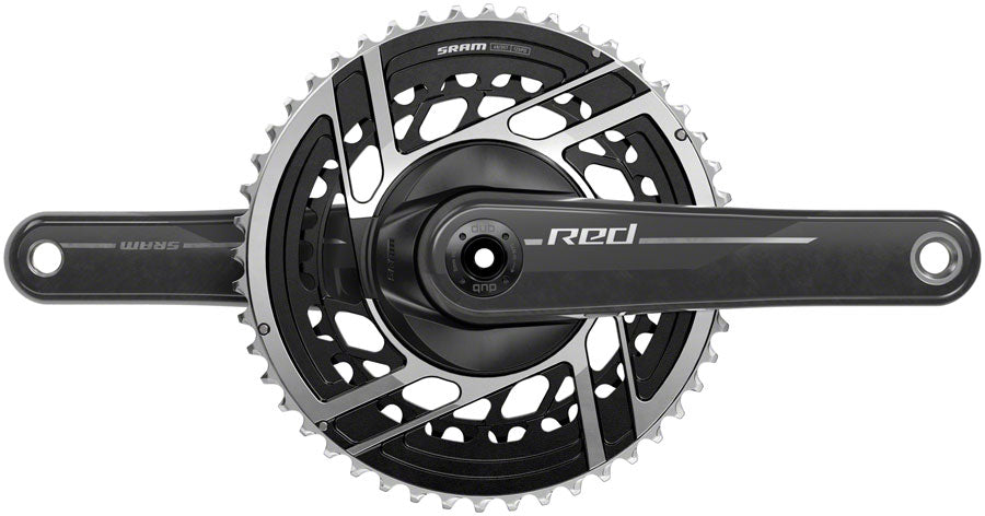 Sram RED Crankset - 165mm, 2x 12-Speed, 48/35t, 8-Bolt Direct Mount, DUB Spindle Interface, Natural Carbon, E1