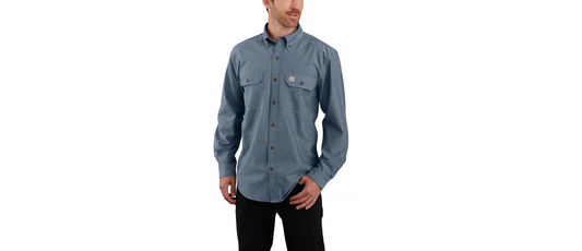 Carhartt Loose Fit Midweight Chambray Long-Sleeve Shirt Men's