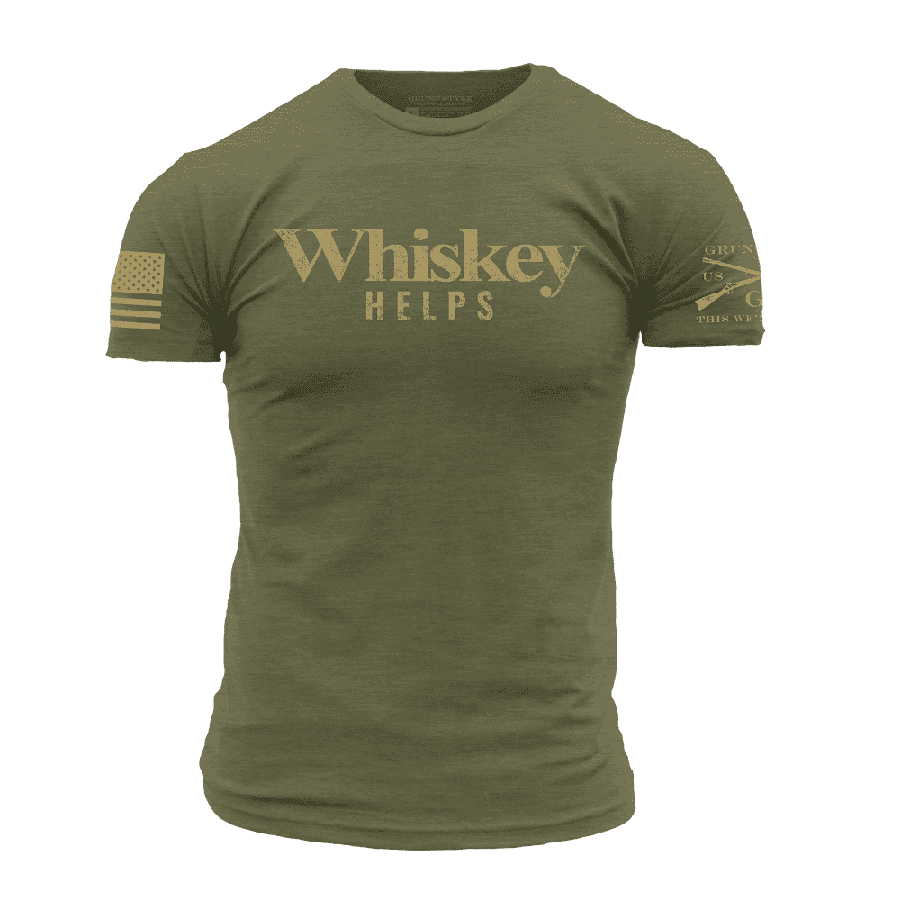 Grunt Style Short Sleeve T Shirt Whiskey Helps Men's