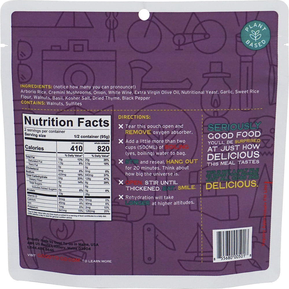 Good To Go Herbed Mushroom Risotto