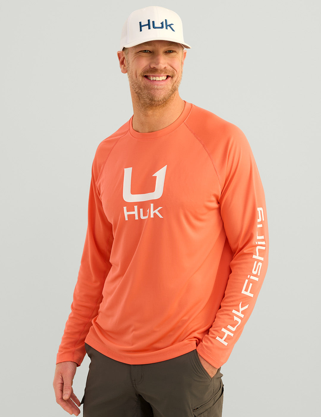 Huk Gear Icon Performance Crew Long-Sleeve T-Shirt Men's
