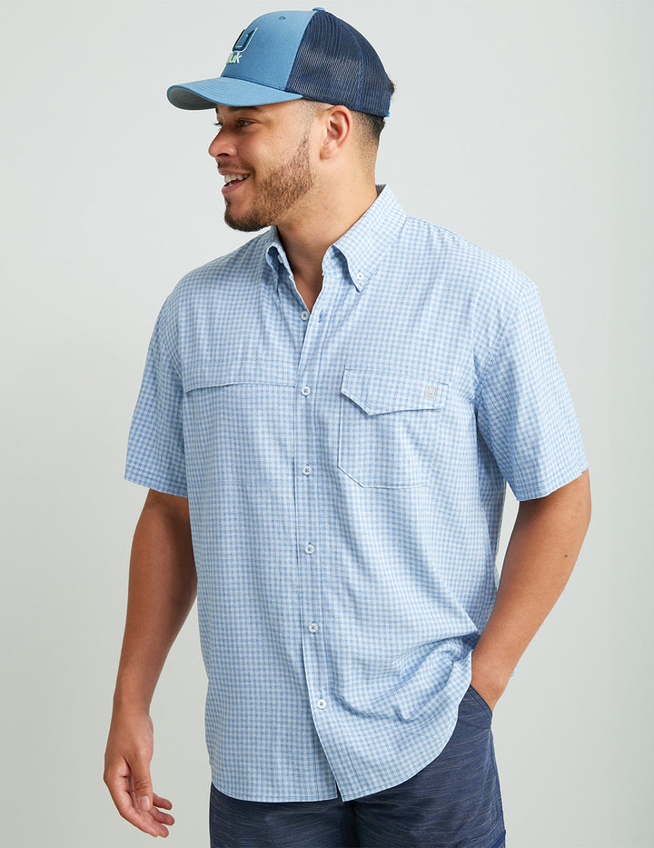 Huk Gear Tide Point Short Sleeve Button-Down Shirt Men's
